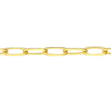 14K Gold 1.7MM Paper Clip Choker