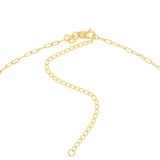 14K Gold 1.7MM Paper Clip Choker