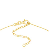 14K Gold Scattered Diamond Pendant Necklace