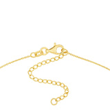 14K Gold Scattered Diamond Cross Pendant Necklace