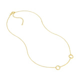 14K Gold Horse Bit Pendant Necklace