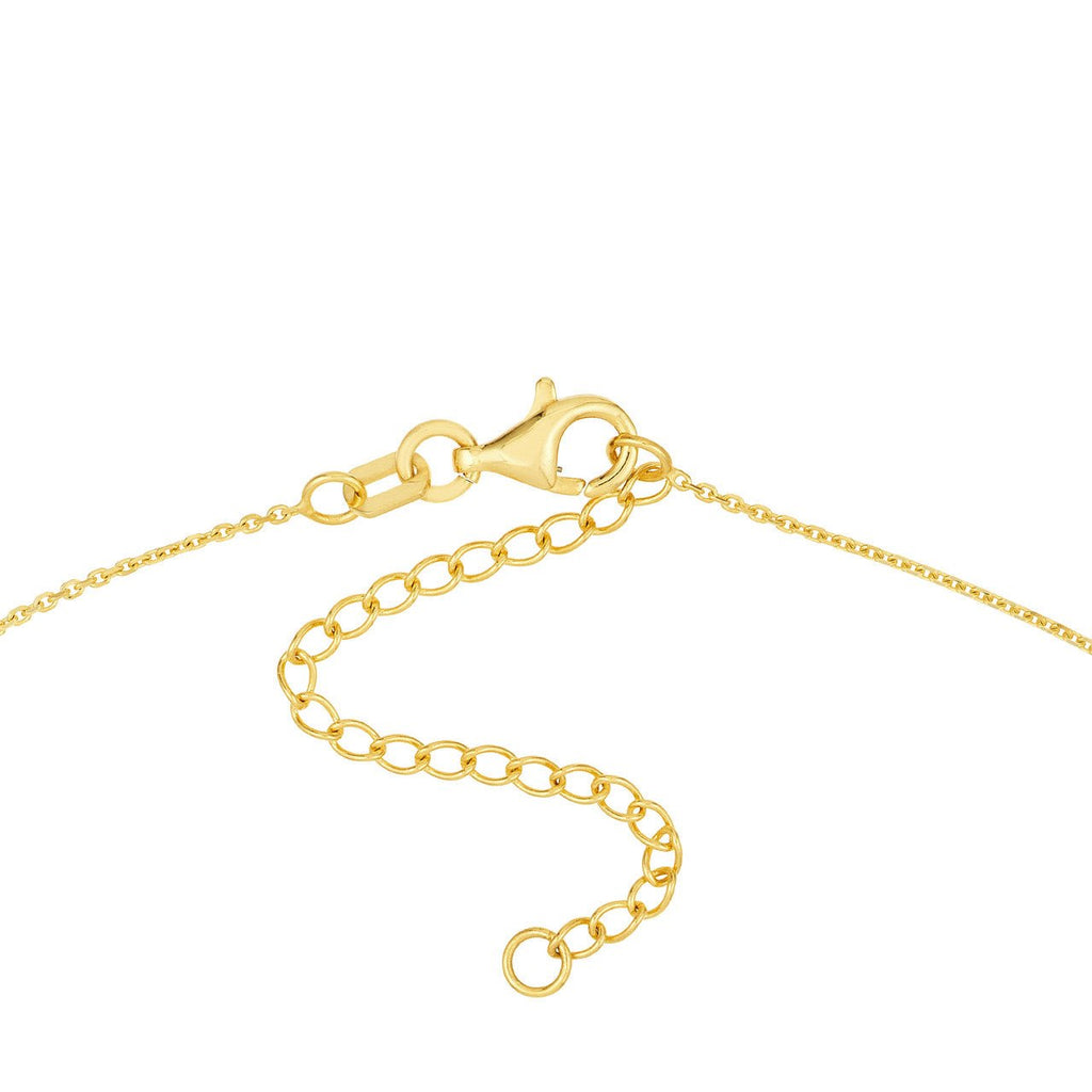 14K Gold Floating Turtle and Turquoise Bezel Necklace