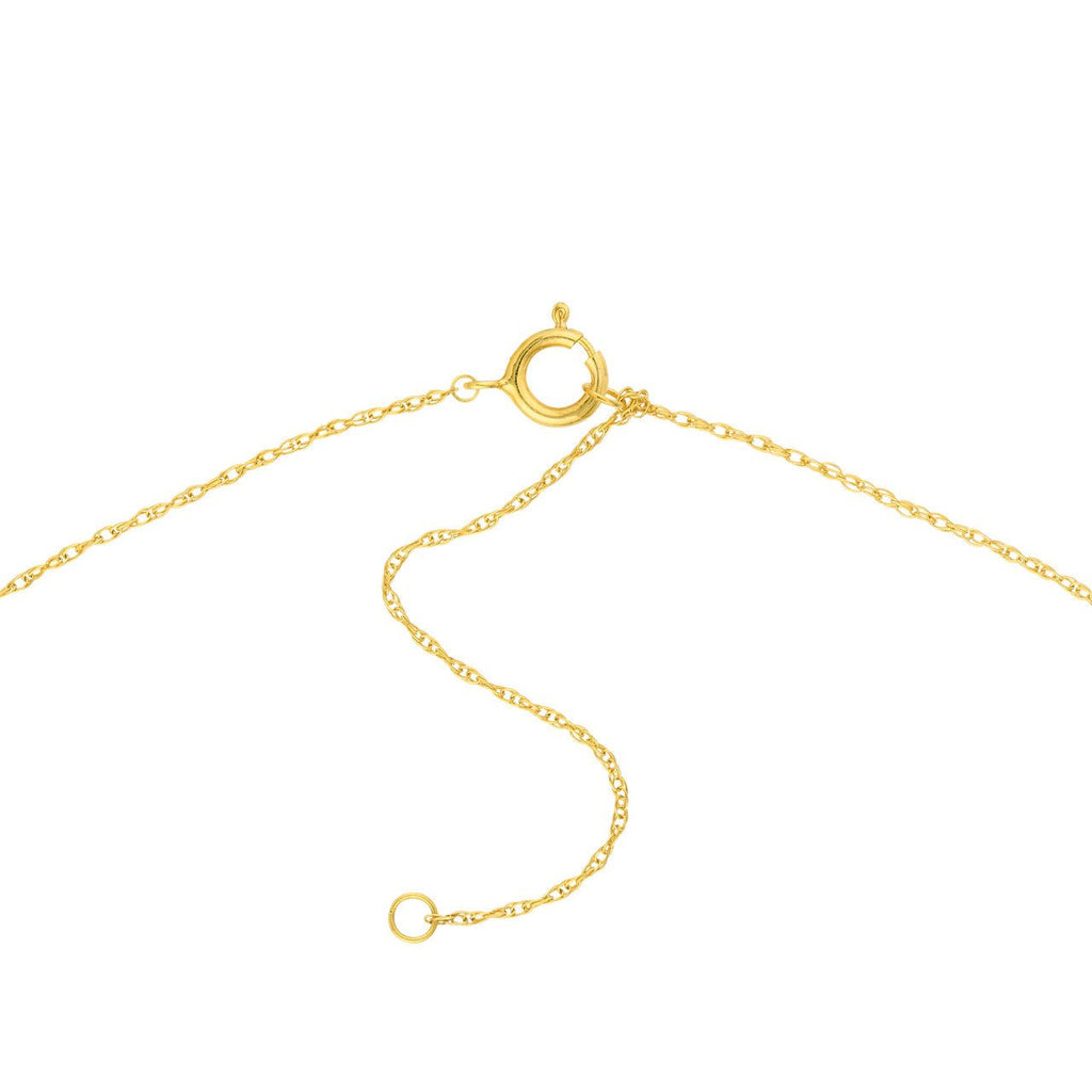 14K Gold Starfish Pendant Necklace