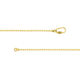 14K Gold Oval Twist Lock Bead Bracelet