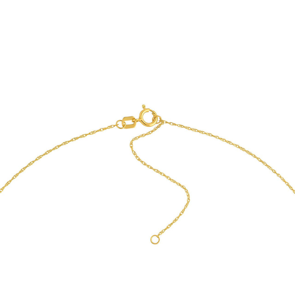 14K Gold Cocktail Glass Pendant Necklace