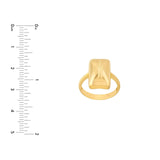 14K Gold Rectangular Ring