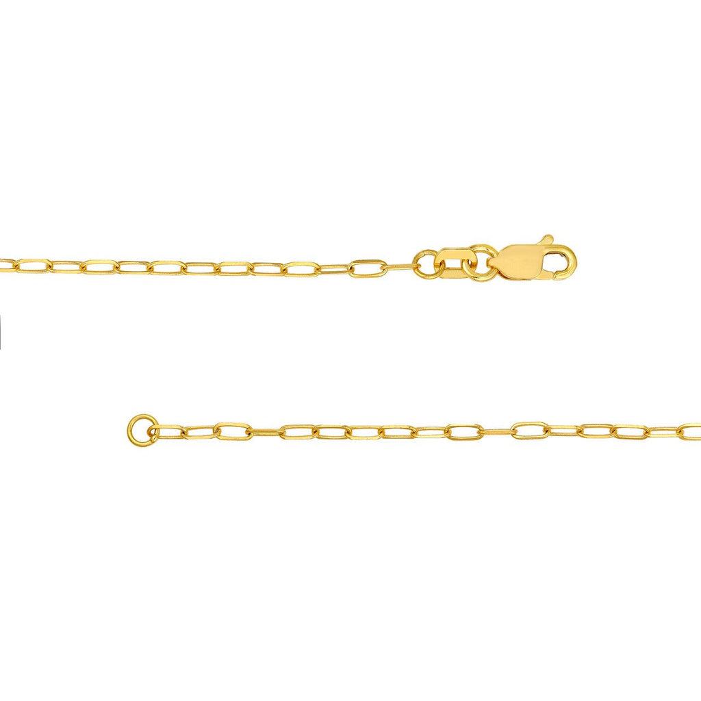 14K Gold Graduated Open Bead Heart Pendant Necklace