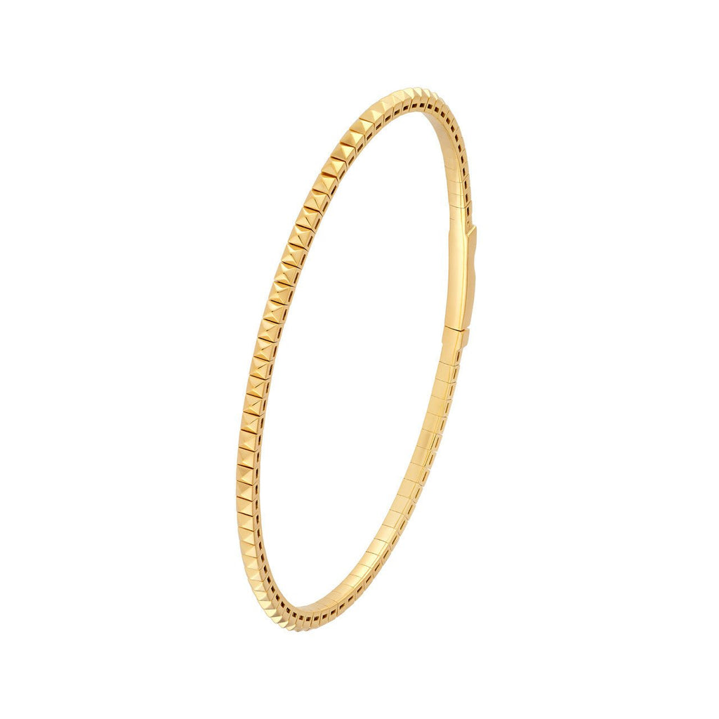 14K Gold Square Flex Bangle