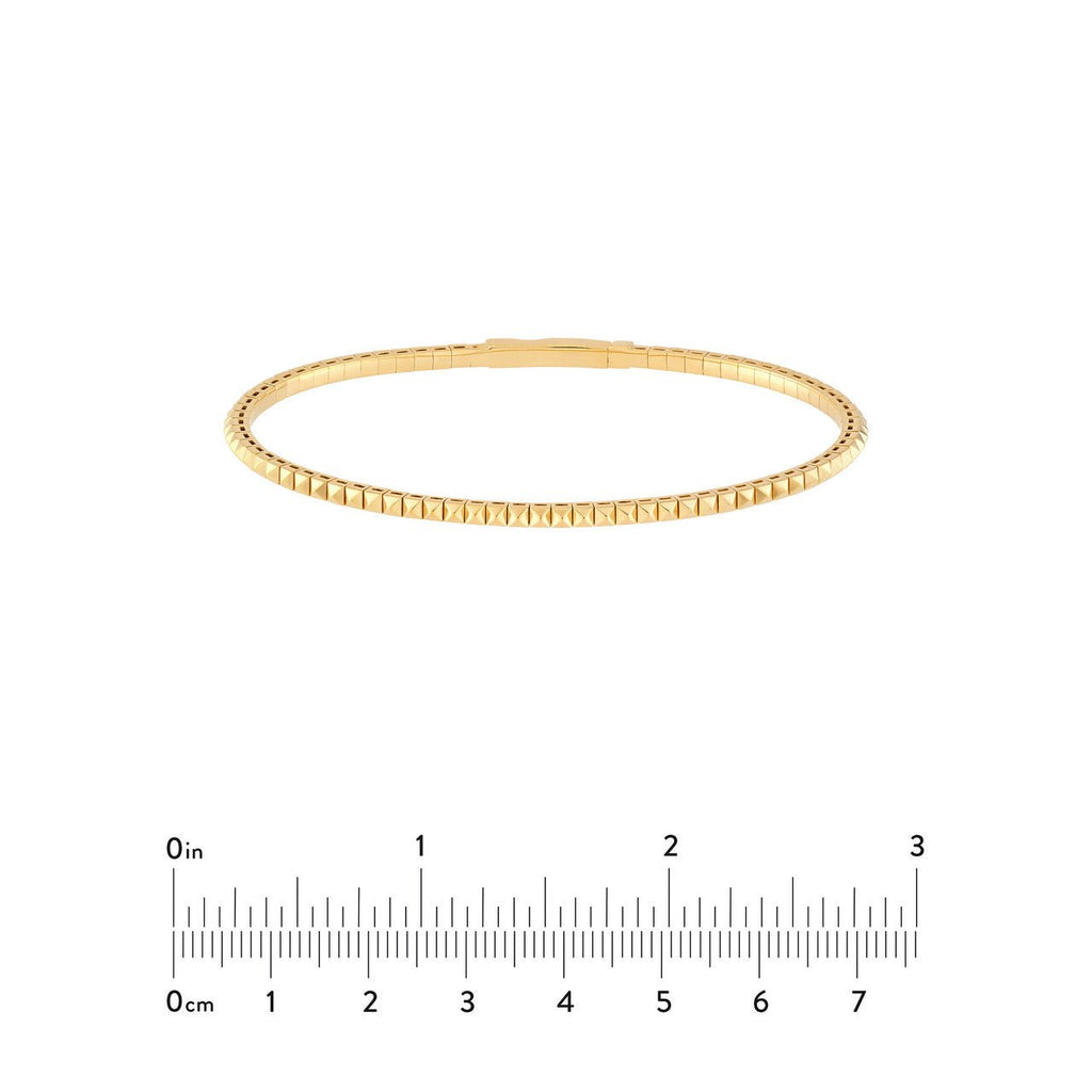 14K Gold Square Flex Bangle