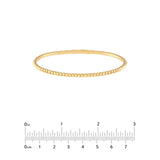 14K Gold Square Flex Bangle