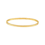 14K Gold Hexagonal Flexible Bangle
