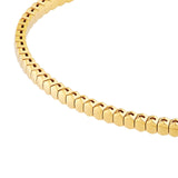 14K Gold Hexagonal Flexible Bangle