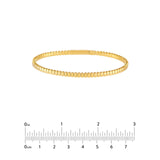 14K Gold Hexagonal Flexible Bangle