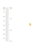 14K Gold Puffy Mariner Stud Earrings