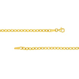 14K Gold Graduated Oval Chain Necklace