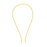 14K Gold 4.50MM Hollow Forzentina Chain Necklace