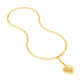 14K Gold 4.50MM Hollow Forzentina Chain Necklace