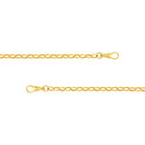 14K Gold 4.50MM Hollow Forzentina Chain Necklace