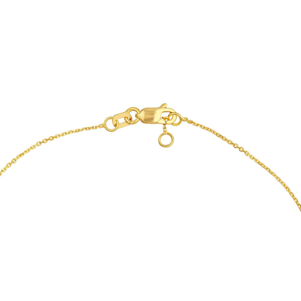 14K Gold Puffy Heart Chain Bracelet