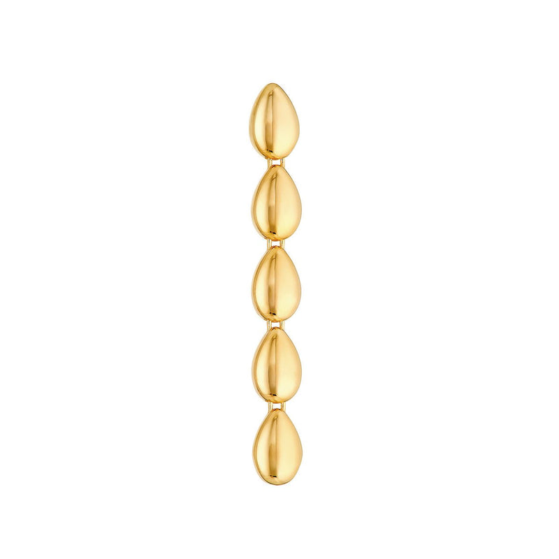 14K Gold Tear Drop Link Dangle Earrings