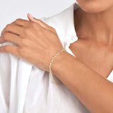 14K Gold Twisted Forzentina Chain Bracelet