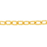 14K Gold Twisted Forzentina Chain Bracelet