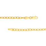 14K Gold Twisted Forzentina Chain Bracelet