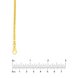 14K Yellow Gold 3MM Franco Chain