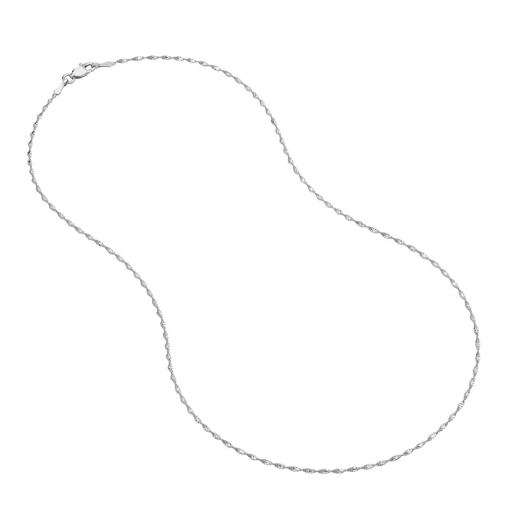 14K Two Tone Gold 1.35MM Dorica Chain Necklace