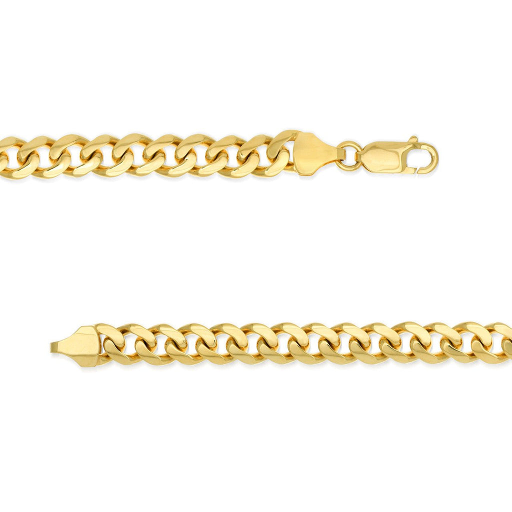 14K Gold 7.30MM Miami Cuban Chain Bracelet