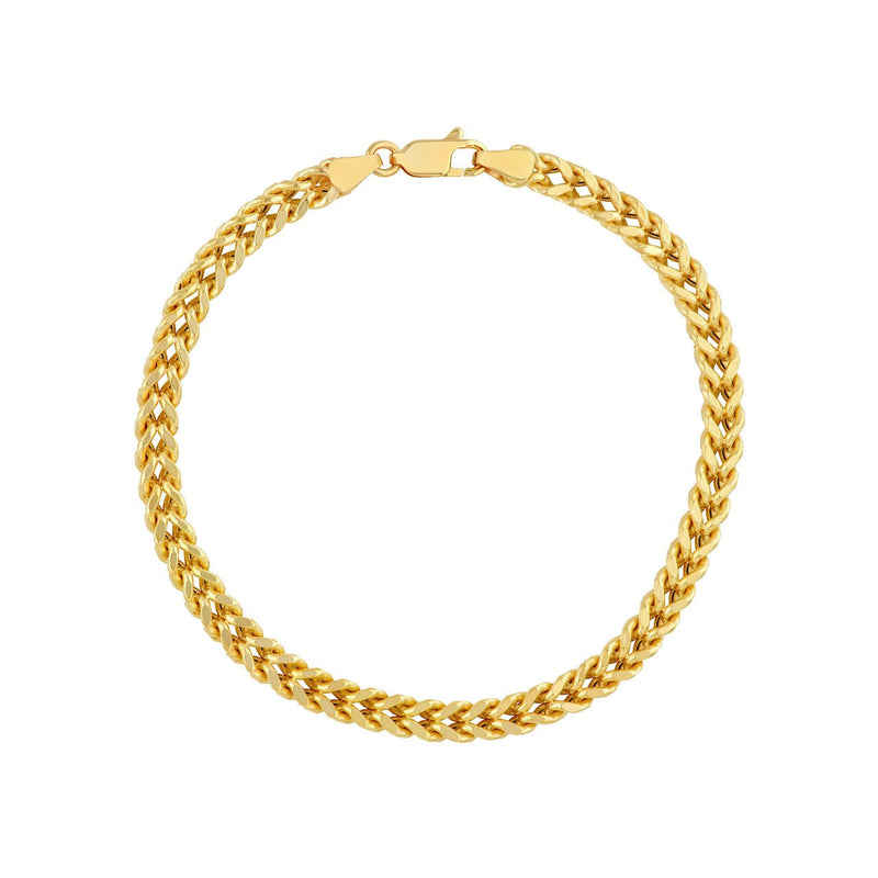 14K Gold 4MM Hollow Figaro Chain Bracelet