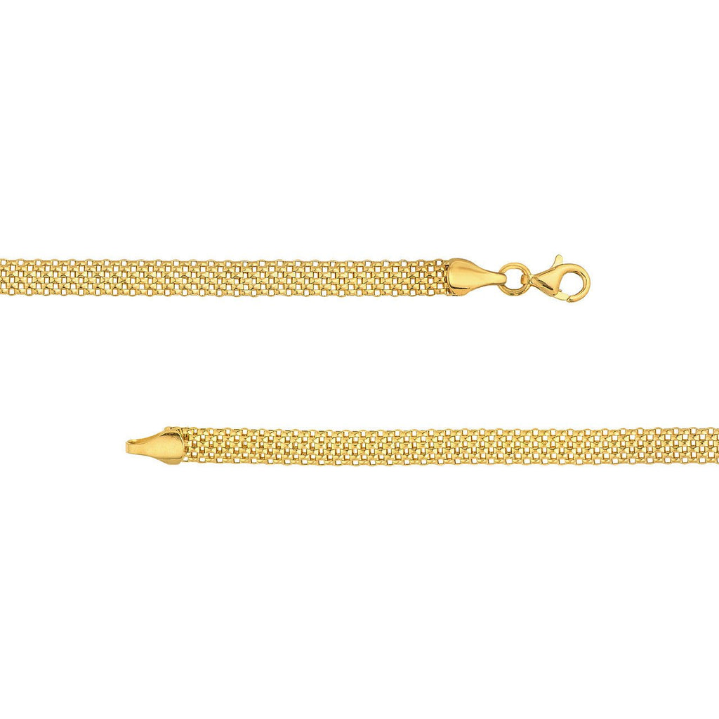 14K Gold Popcorn Statement Chain Necklace