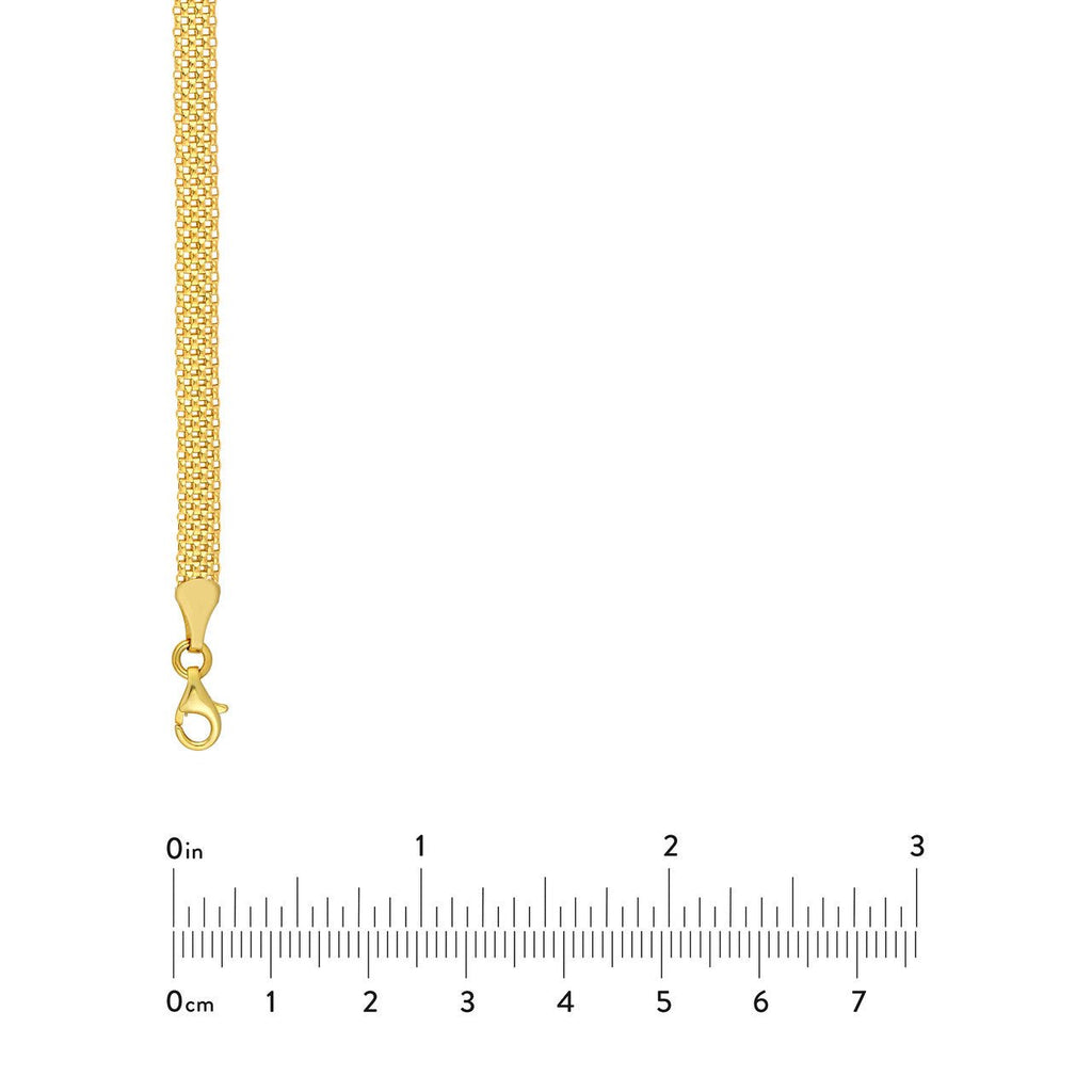 14K Gold Popcorn Statement Chain Necklace