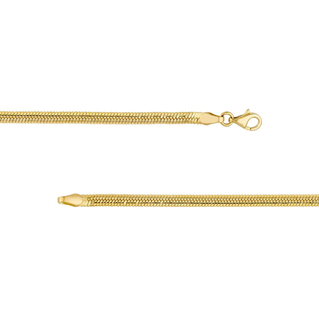 14K Gold Snake Anklet