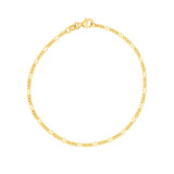 14K Gold 1.90MM Figaro Chain 3+1 Chain