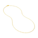 14K Gold 2.50MM Piatto Chain Necklace