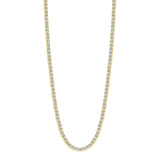 14K Gold Natural Diamond Small Carats Tennis Necklace