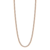 14K Gold Natural Diamond Small Carats Tennis Necklace