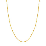 14K Gold 3MM Diamond Cut Rope Chain