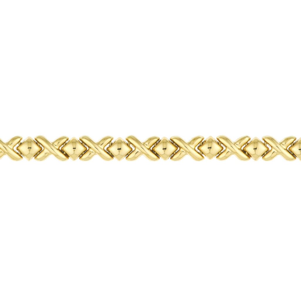 14K Gold Mini XO Bracelet