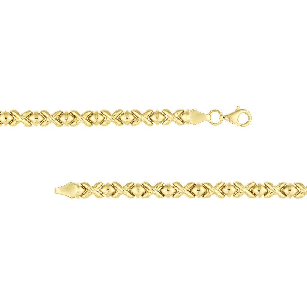 14K Gold Mini XO Bracelet