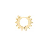 14K Gold Spiked Huggie Earrings