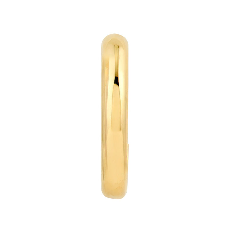 14K Gold 12.75MM Medium J-Hoop Earrings