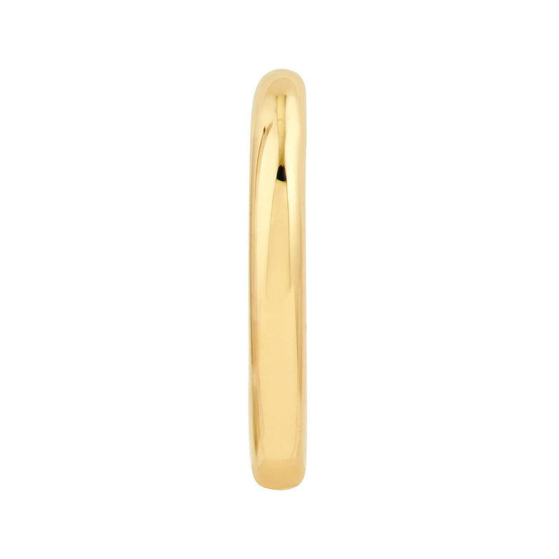 14K Gold 15MM Large J-Hoop Earrings