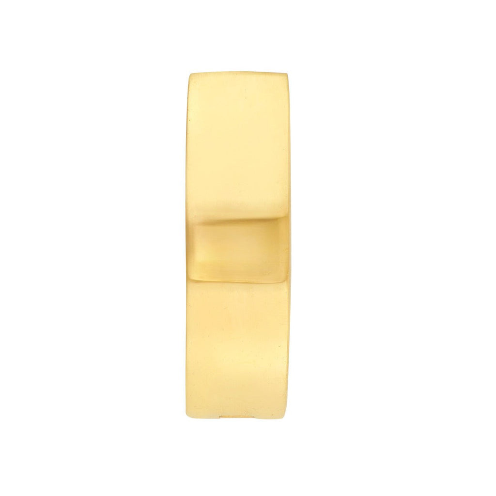 14K Gold 3.5MM Oval Squared Hoop Earrings
