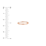 14K Gold 5 Round Spaced Thin Diamond Band