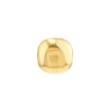 14K Gold Cushion Pebble Stud Earrings