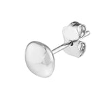 14K Gold Cushion Pebble Stud Earrings