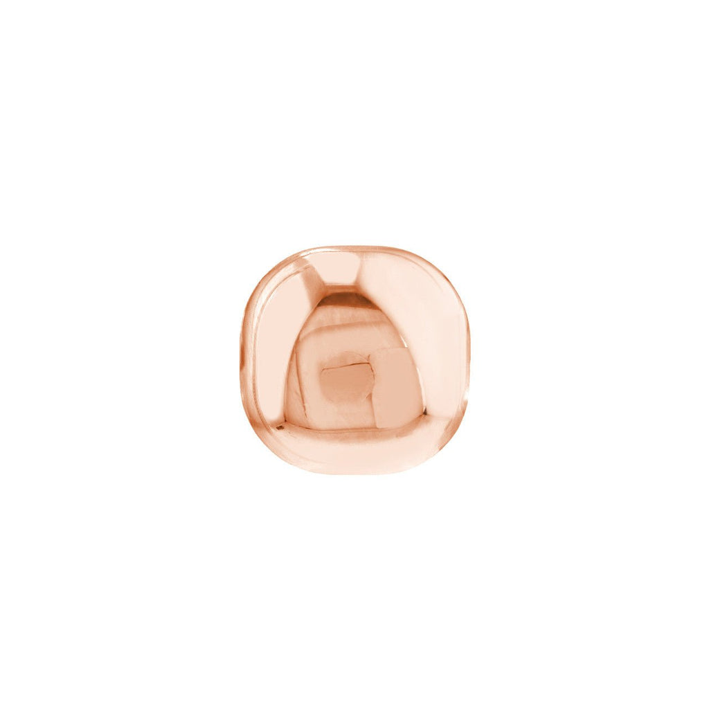 14K Gold Cushion Pebble Stud Earrings