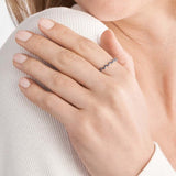 14K Gold Zig Zag Sapphire Band